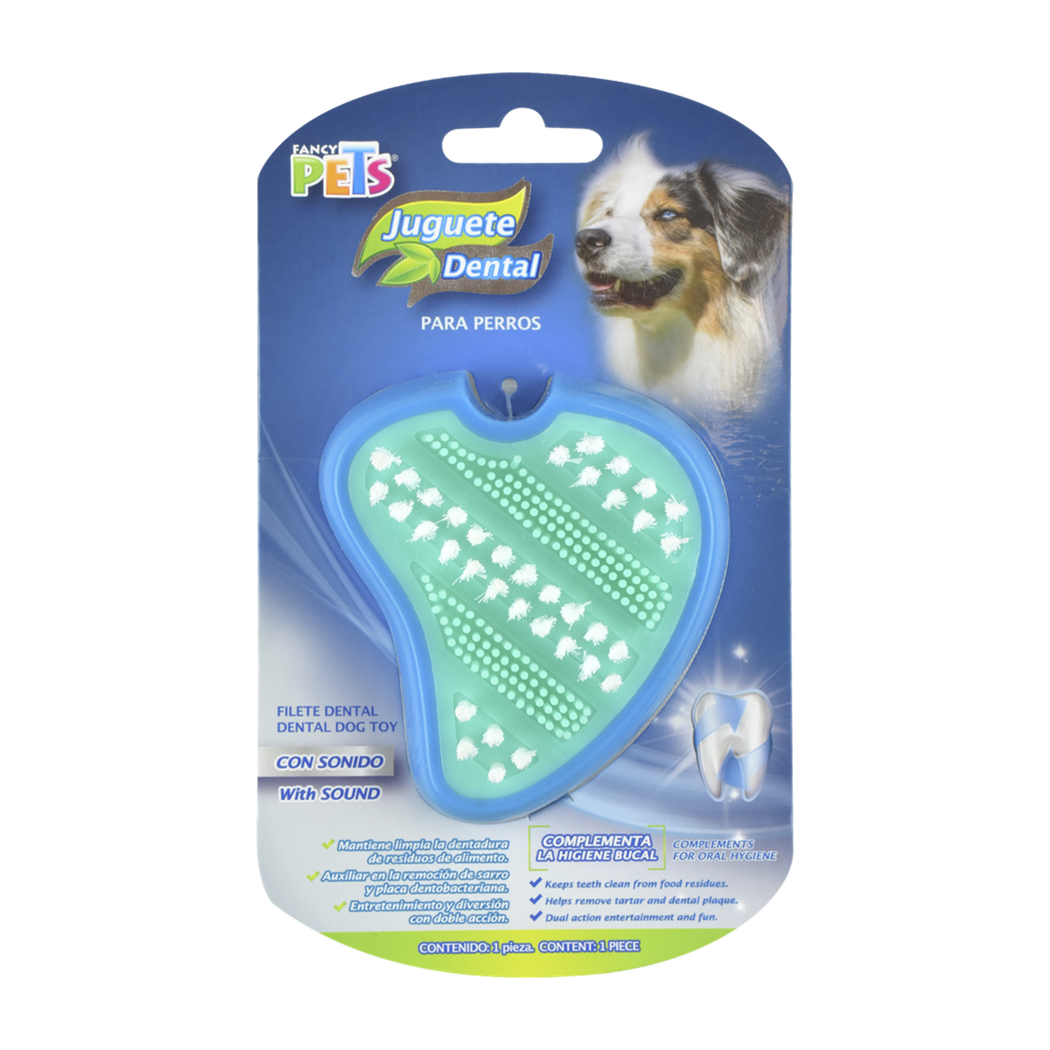 Fancy Pets juguete filete cuidado dental cepillo para perros | G.Valkyria - imagen 1