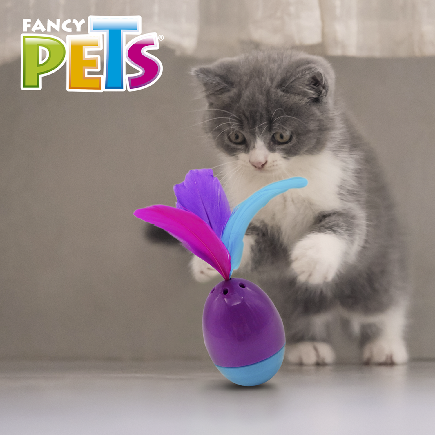Fancy Pets Juguete gato interactivo Huevo Mágico con Catnip | G.Valkyria - imagen 4