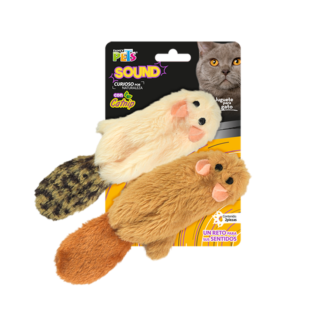 Fancy Pets juguete gato skin sound con catnip skin 2pack | G.Valkyria - imagen 1