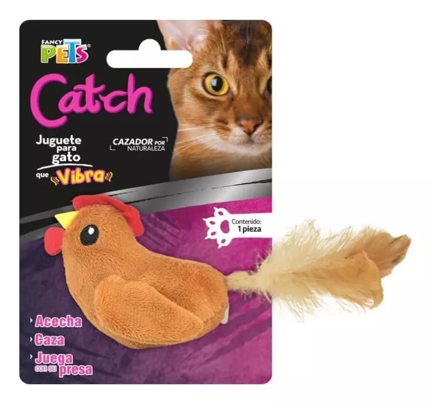 Fancy Pets juguete para gato Catch gallina con vibración | G.Valkyria - imagen 1