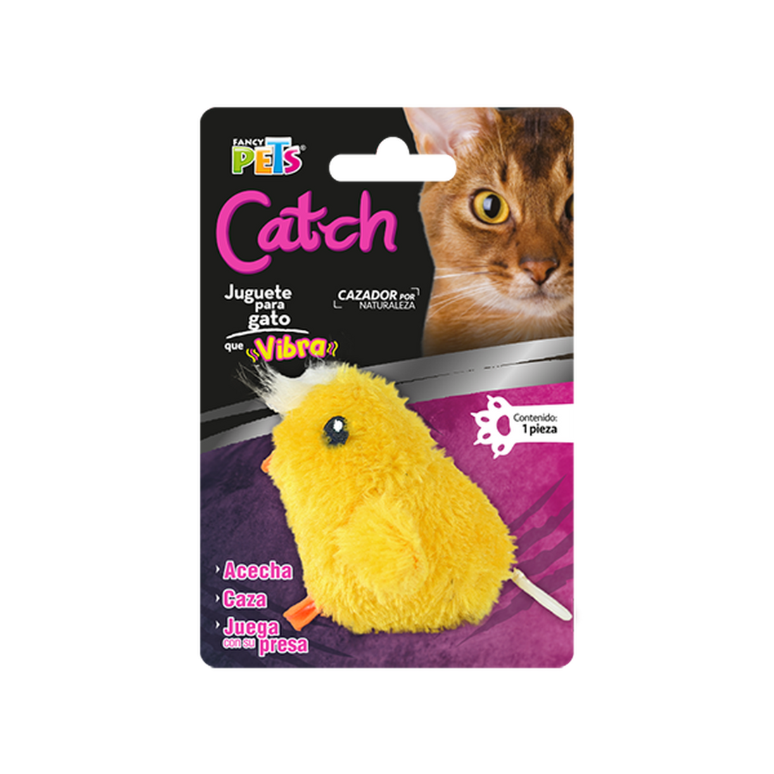 Fancy Pets juguete para gato Catch pollo con vibración | G.Valkyria - imagen 1