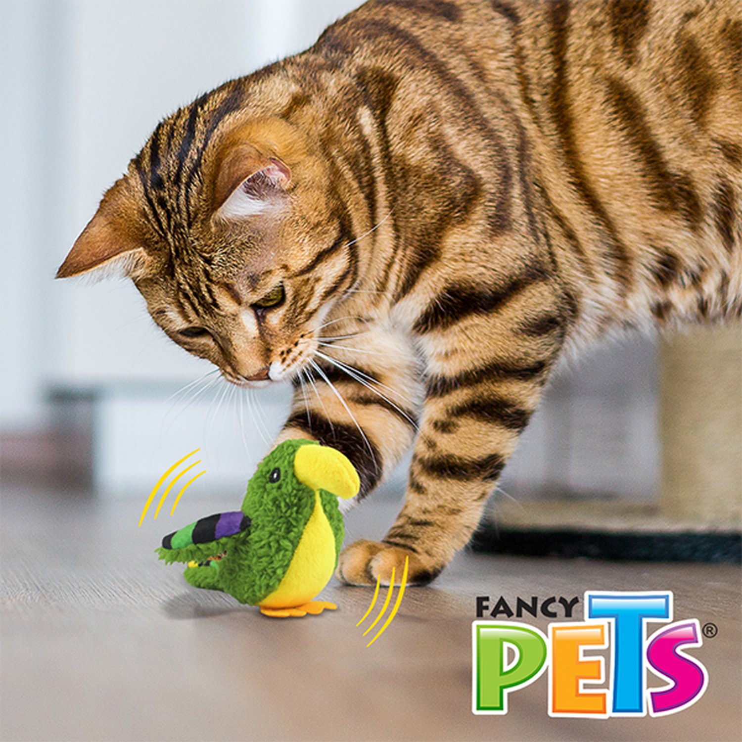 Fancy Pets juguete para gato sound con catnip loro verde | G.Valkyria - imagen 5