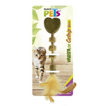 Fancy Pets juguete para gato varita con catnip corazon pluma | G.Valkyria - imagen 1