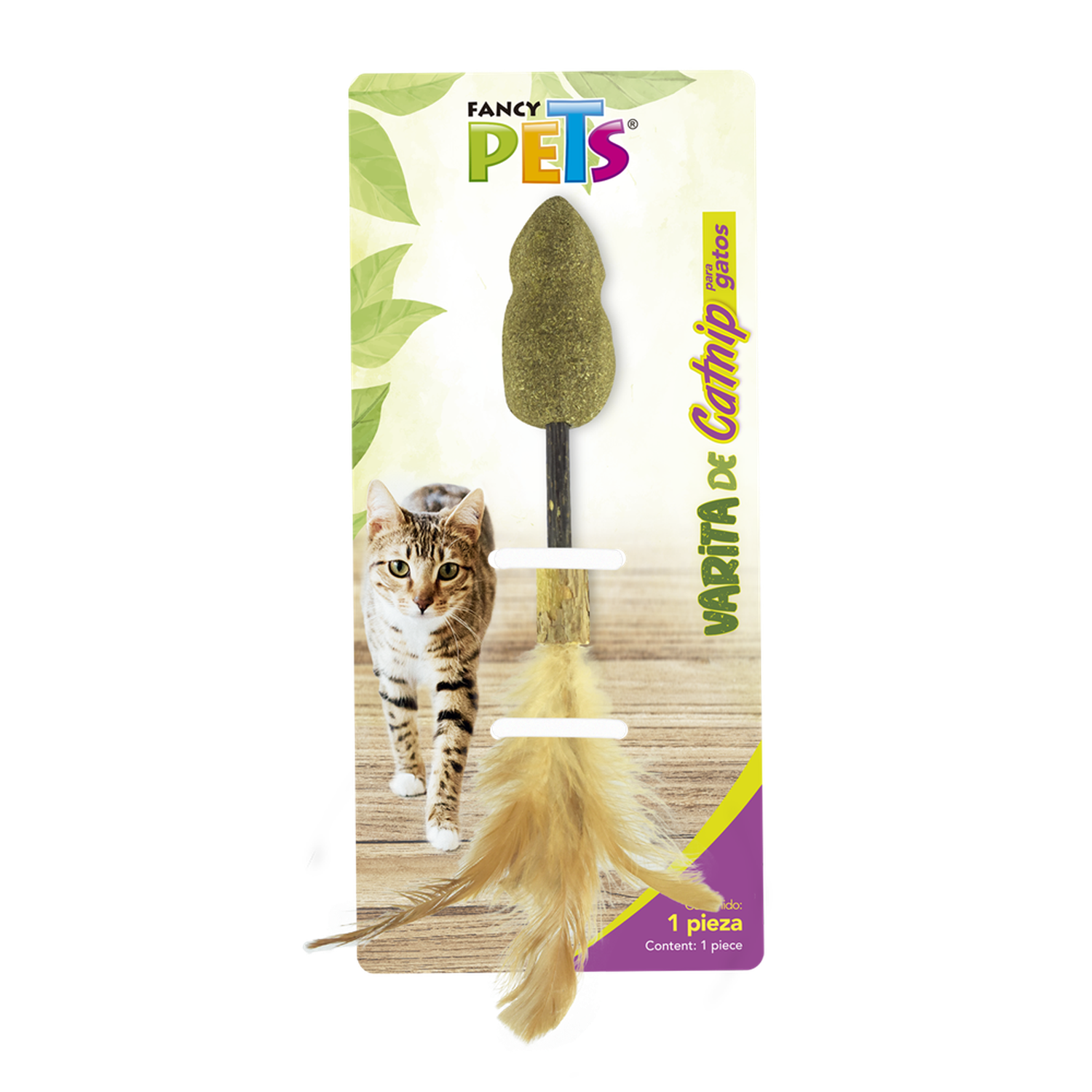 Fancy Pets juguete para gato varita con catnip raton pluma | G.Valkyria - imagen 1