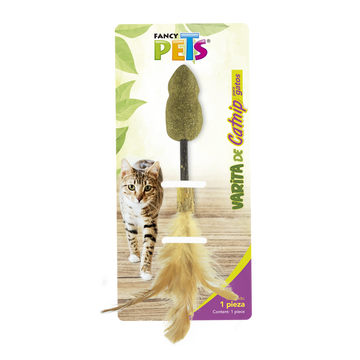 Fancy Pets juguete para gato varita con catnip raton pluma | G.Valkyria - imagen 1