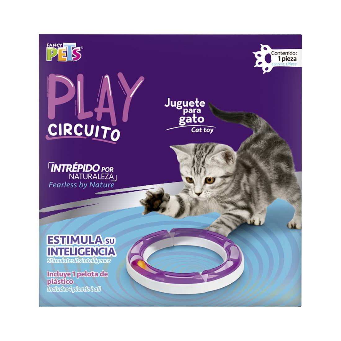 Fancy Pets Juguete para gatos interactivo circuito play 50cms | G.Valkyria - imagen 1