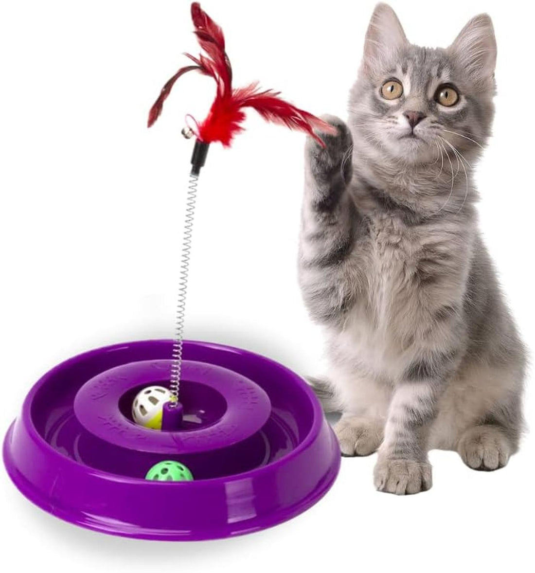 Fancy Pets Juguete para gatos interactivo pista play 50 cms | G.Valkyria - imagen 1
