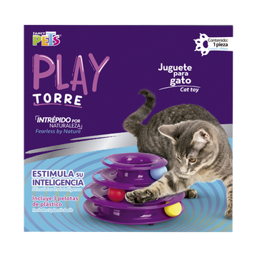 Fancy Pets Juguete para gatos interactivo torre play 50 cms | G.Valkyria - imagen 1
