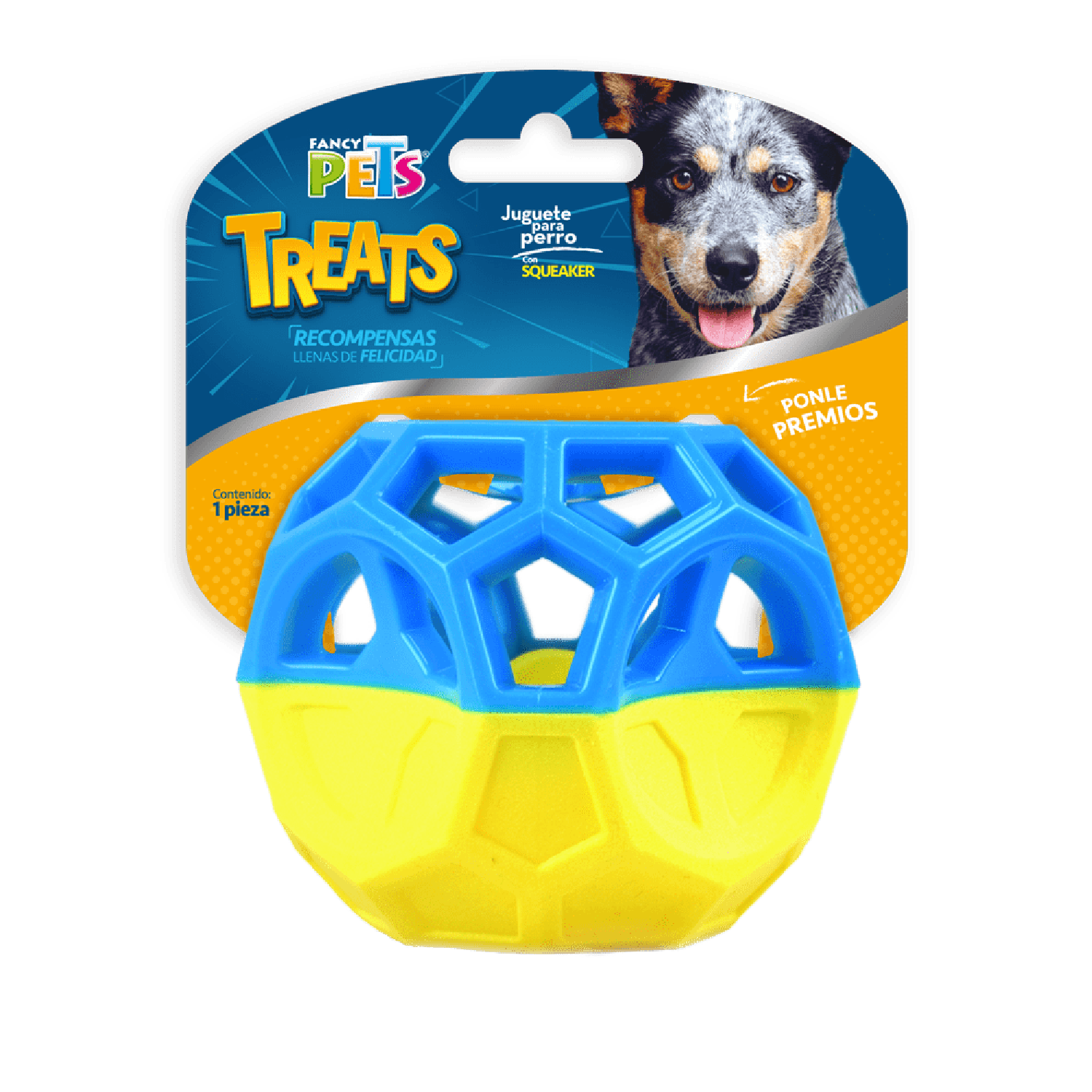 Fancy Pets Juguete para perro Cubo Treats rellenable squeaker | G.Valkyria - imagen 1