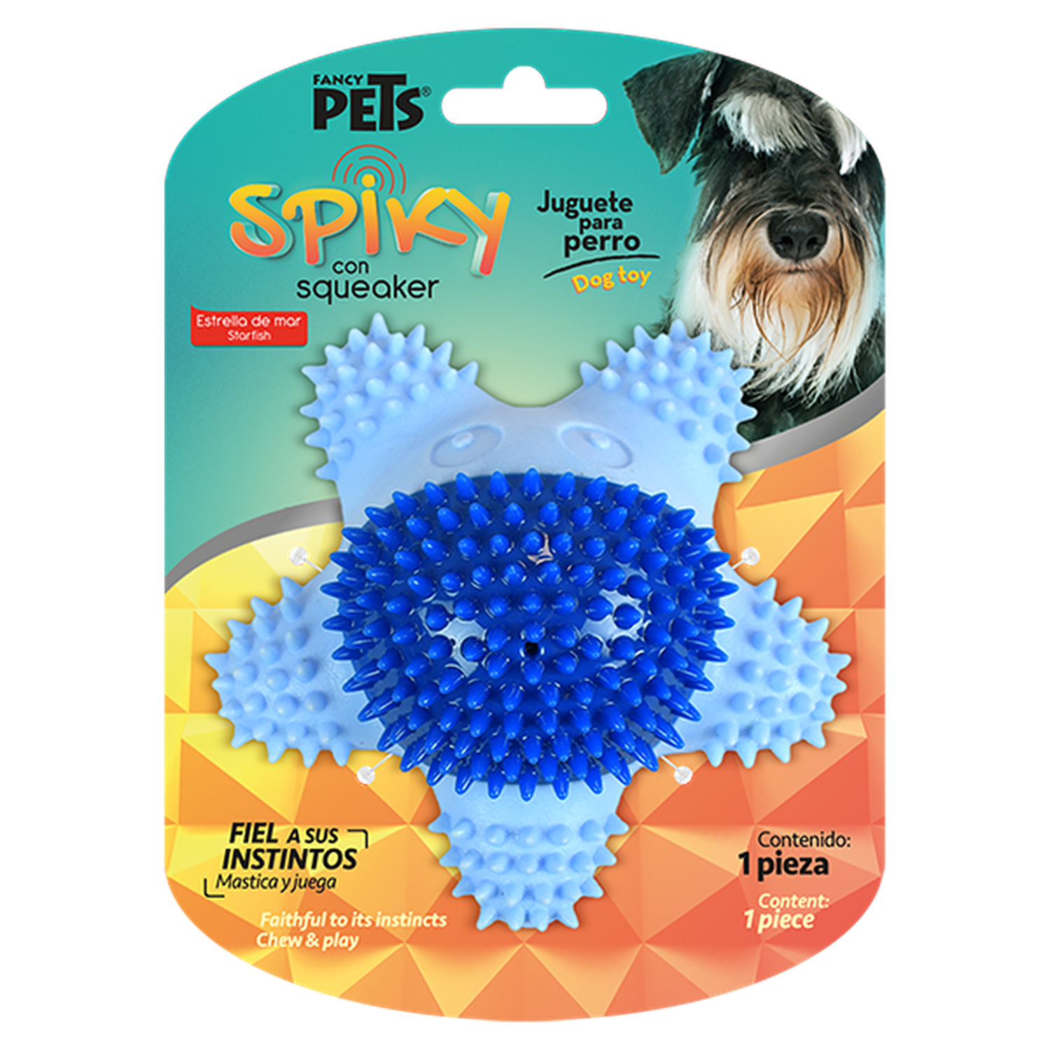 Fancy Pets juguete perro dental spiky con squeaker estrella | G.Valkyria - imagen 1