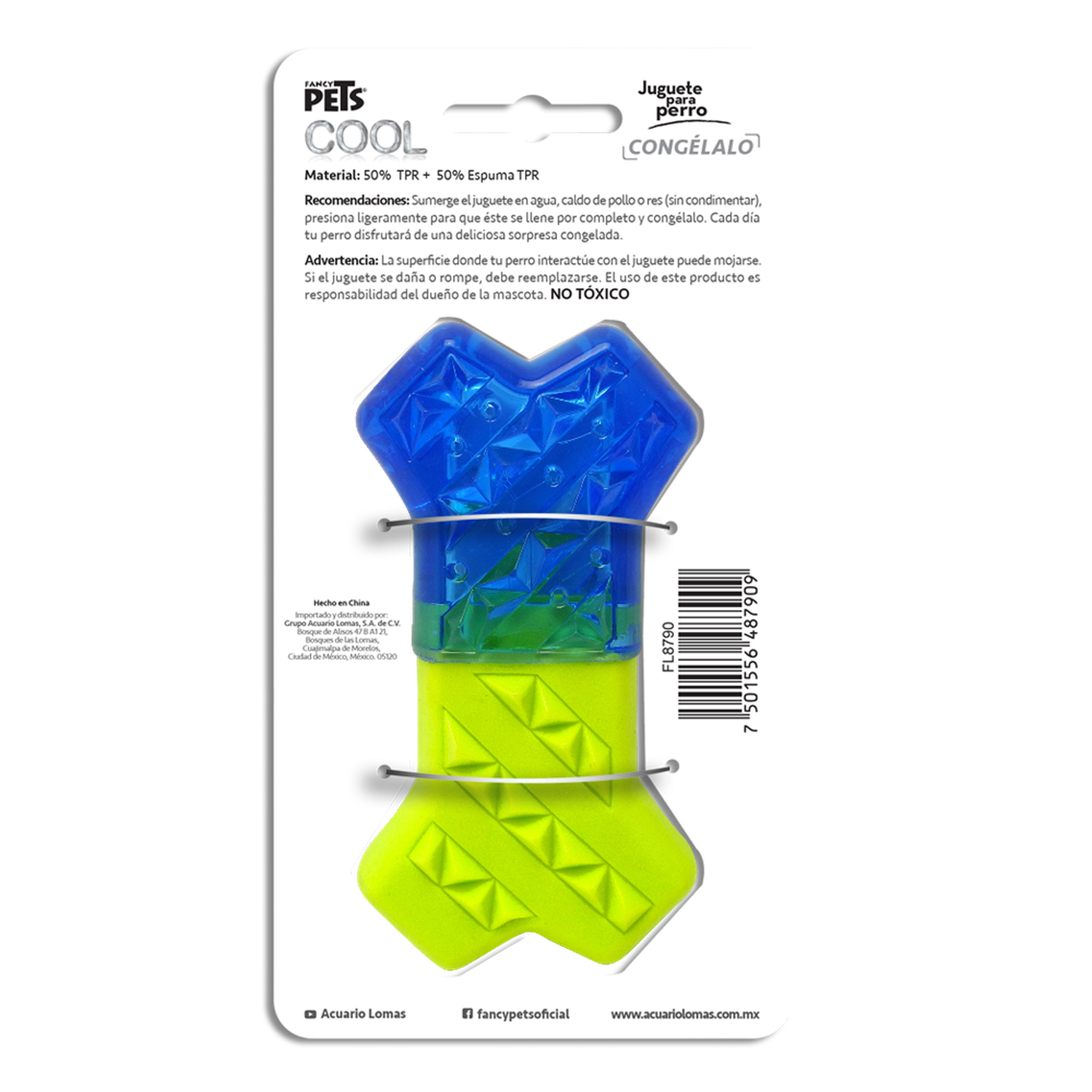 Juguete refrescante perro clima caliente congelable hueso de Fancy Pets | G.Valkyria - imagen 3