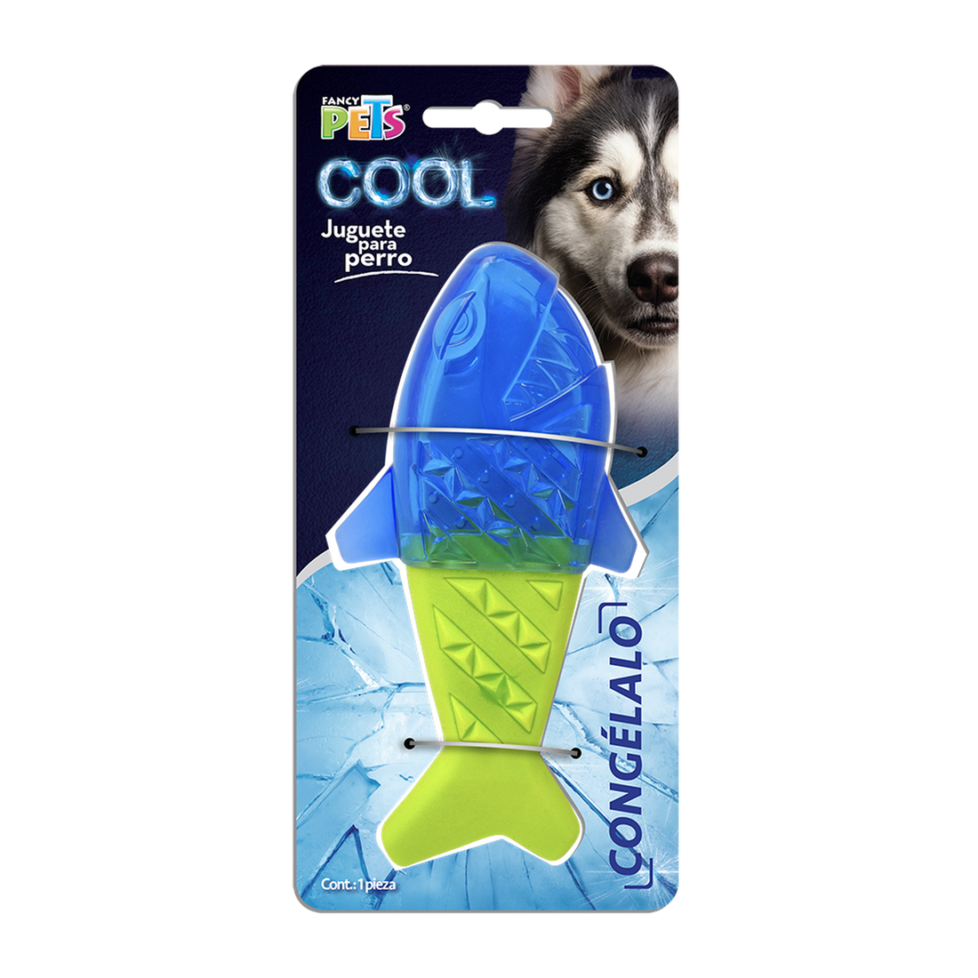 Juguete refrescante perro clima caliente congelable pez cool de Fancy Pets | G.Valkyria - imagen 1
