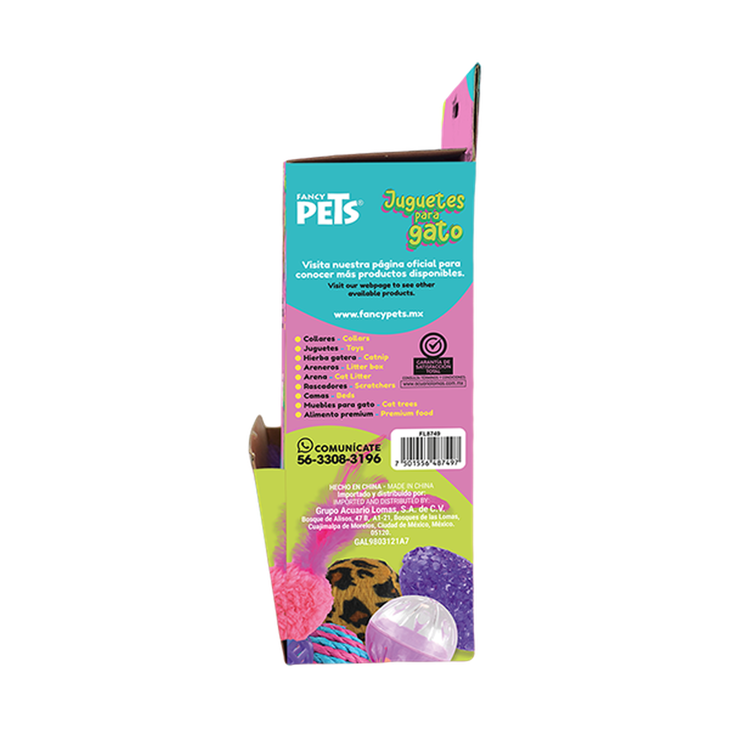 Fancy Pets Juguete surtido para gatos caja sonaja con 48 pzs | G.Valkyria - imagen 5
