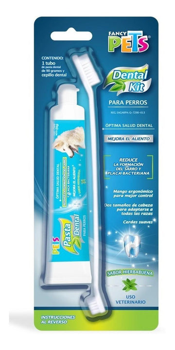 Kit Dental Pasta Y Cepillo Para Perros De Todas Las Edades de Fancy Pets | G.Valkyria - imagen 1