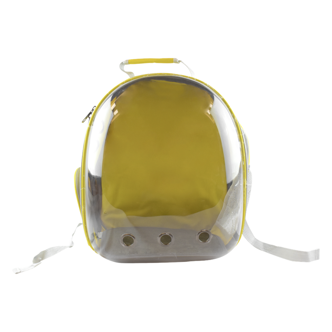 Fancy Pets Mochila transparente para mascotas, perros, gatos o roedores de viaje amarilla | G.Valkyria - imagen 1