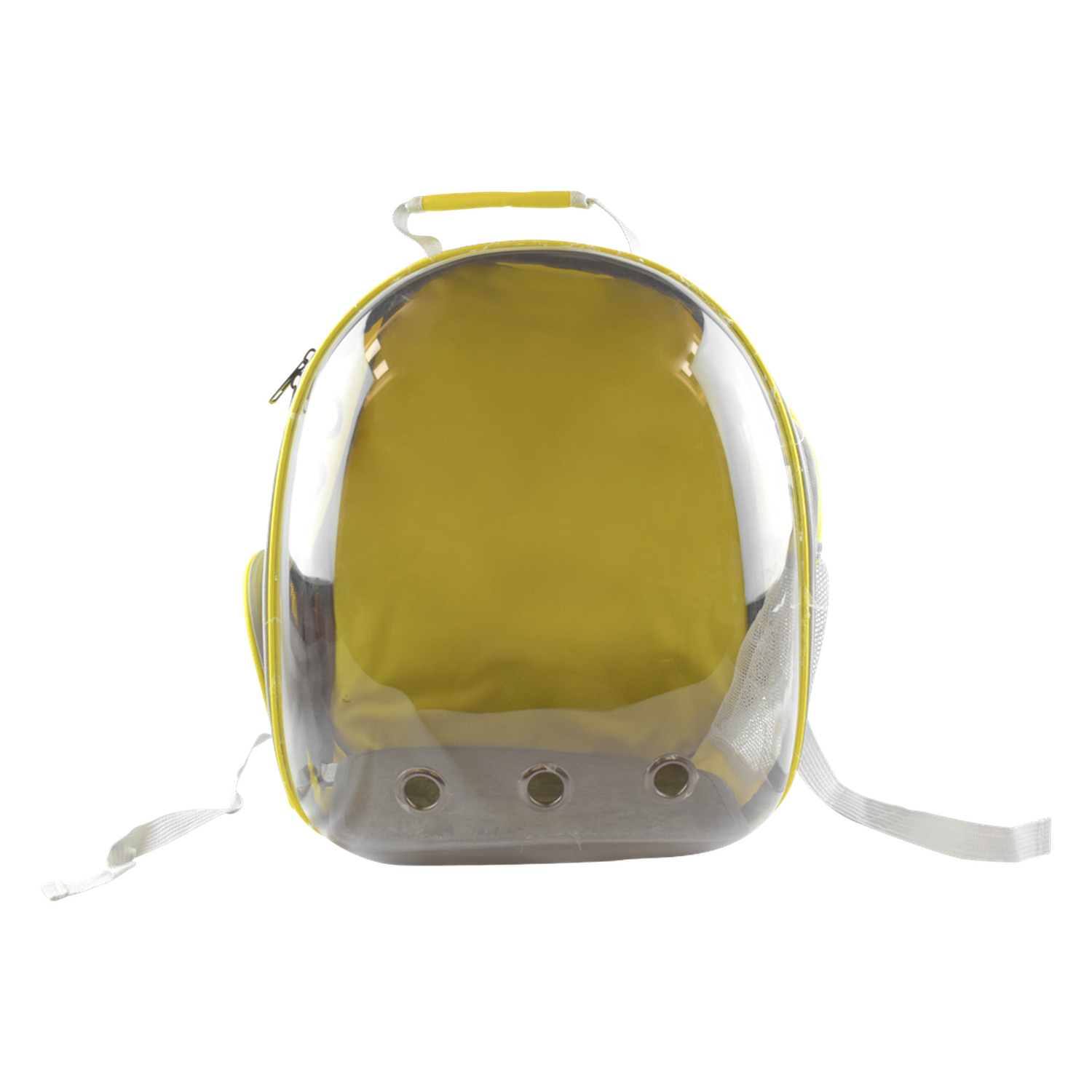 Fancy Pets Mochila transparente para mascotas, perros, gatos o roedores de viaje amarilla | G.Valkyria - imagen 1