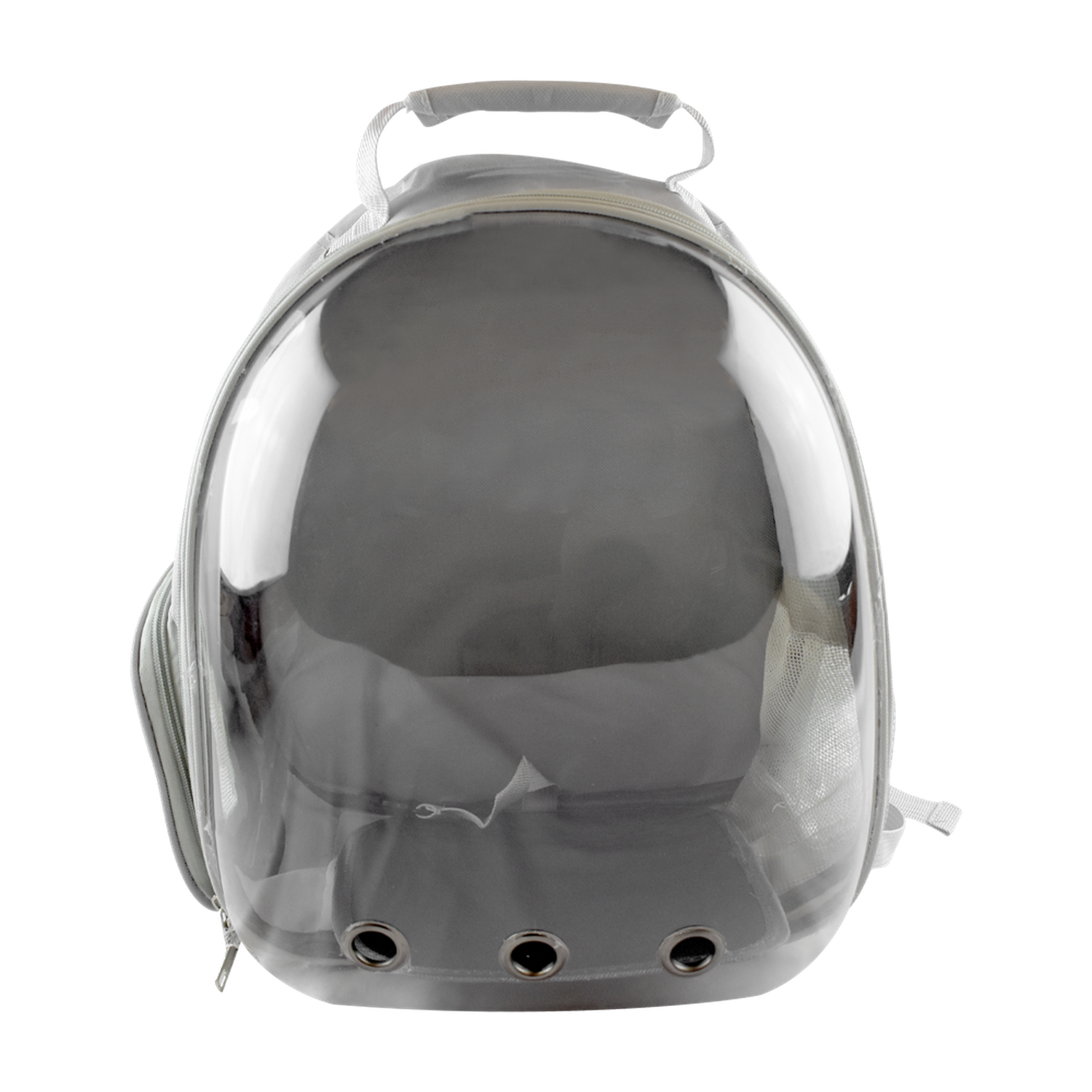 Fancy Pets Mochila transparente para mascotas, perros, gatos o roedores de viaje gris | G.Valkyria - imagen 1