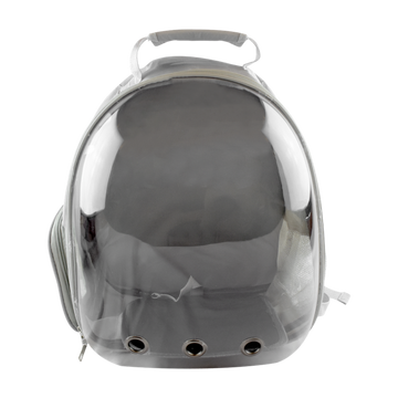 Fancy Pets Mochila transparente para mascotas, perros, gatos o roedores de viaje gris | G.Valkyria - imagen 1