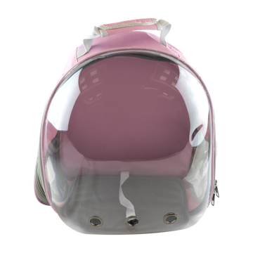 Fancy Pets Mochila transparente para mascotas, perros, gatos o roedores de viaje rosa | G.Valkyria - imagen 1