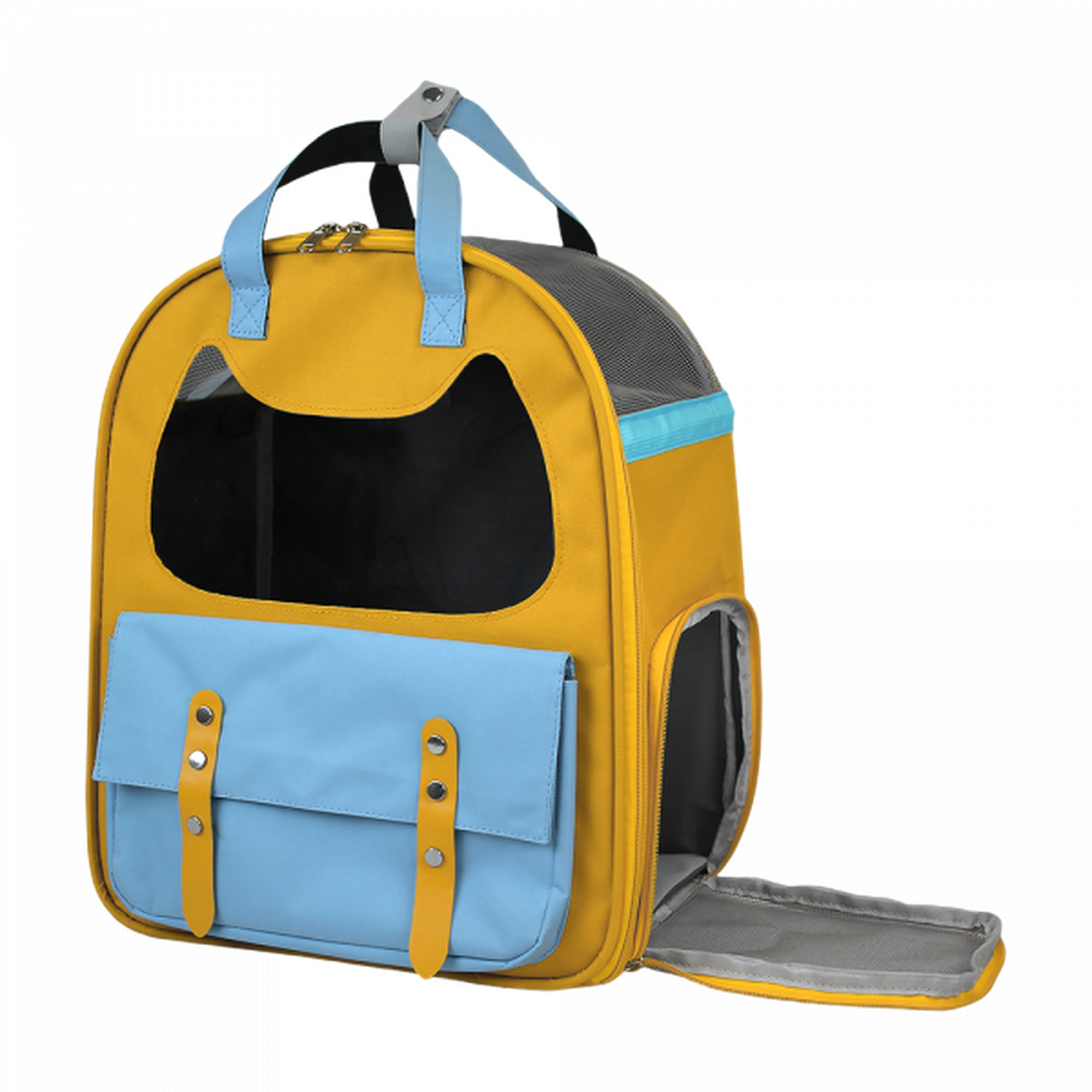 Fancy Pets Mochila transportadora para gato Urban amarillo | G.Valkyria - imagen 4
