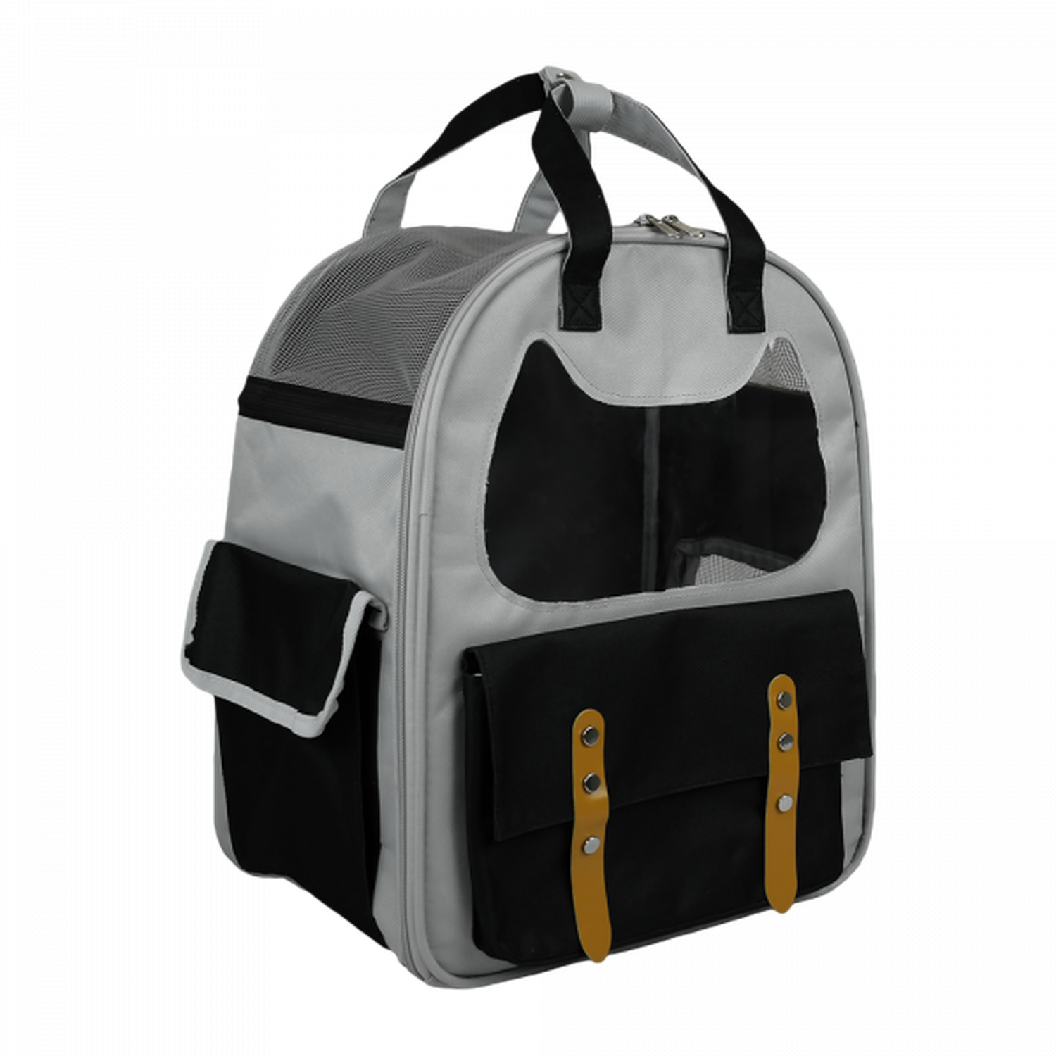 Fancy Pets Mochila transportadora para gato Urban negra | G.Valkyria - imagen 3