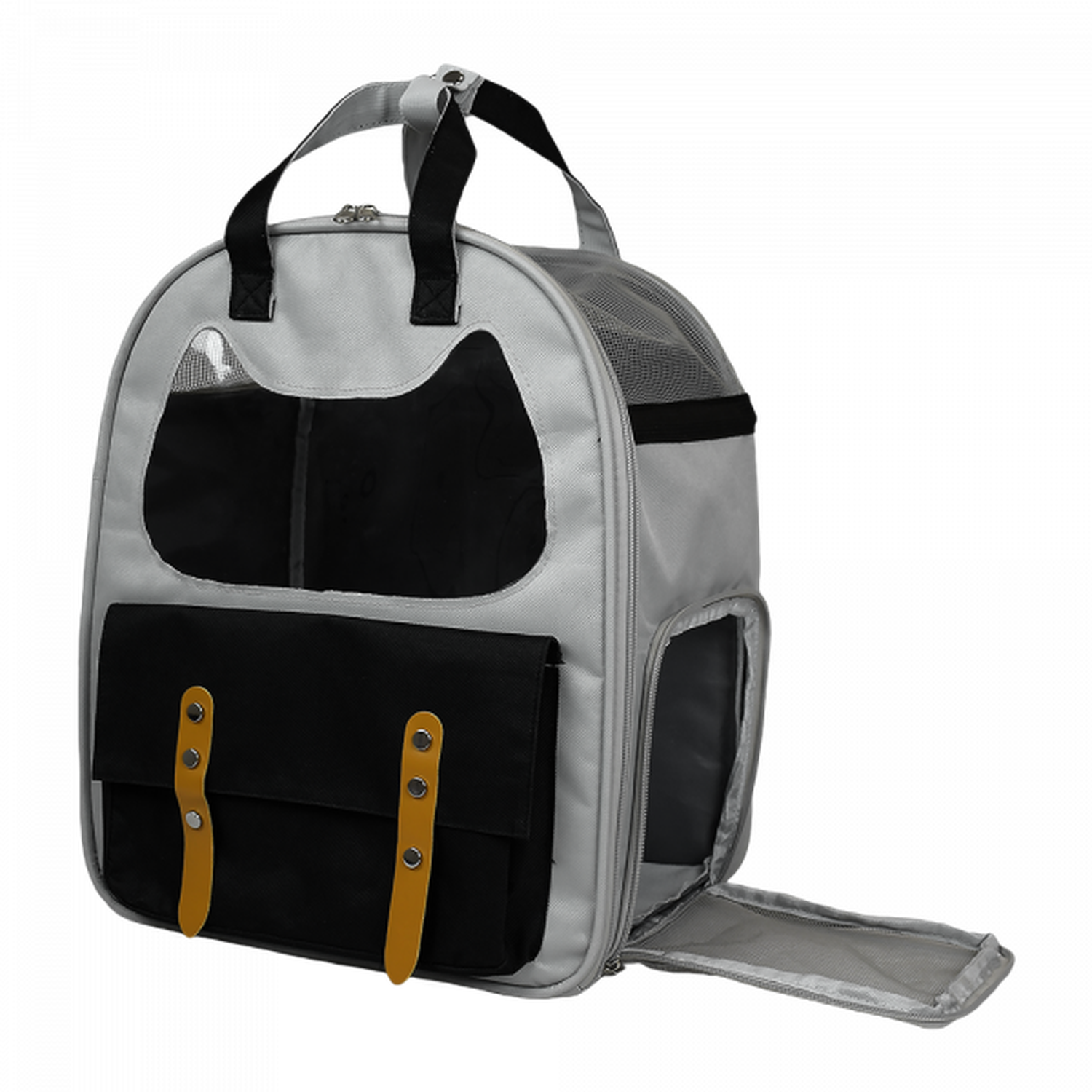 Fancy Pets Mochila transportadora para gato Urban negra | G.Valkyria - imagen 4