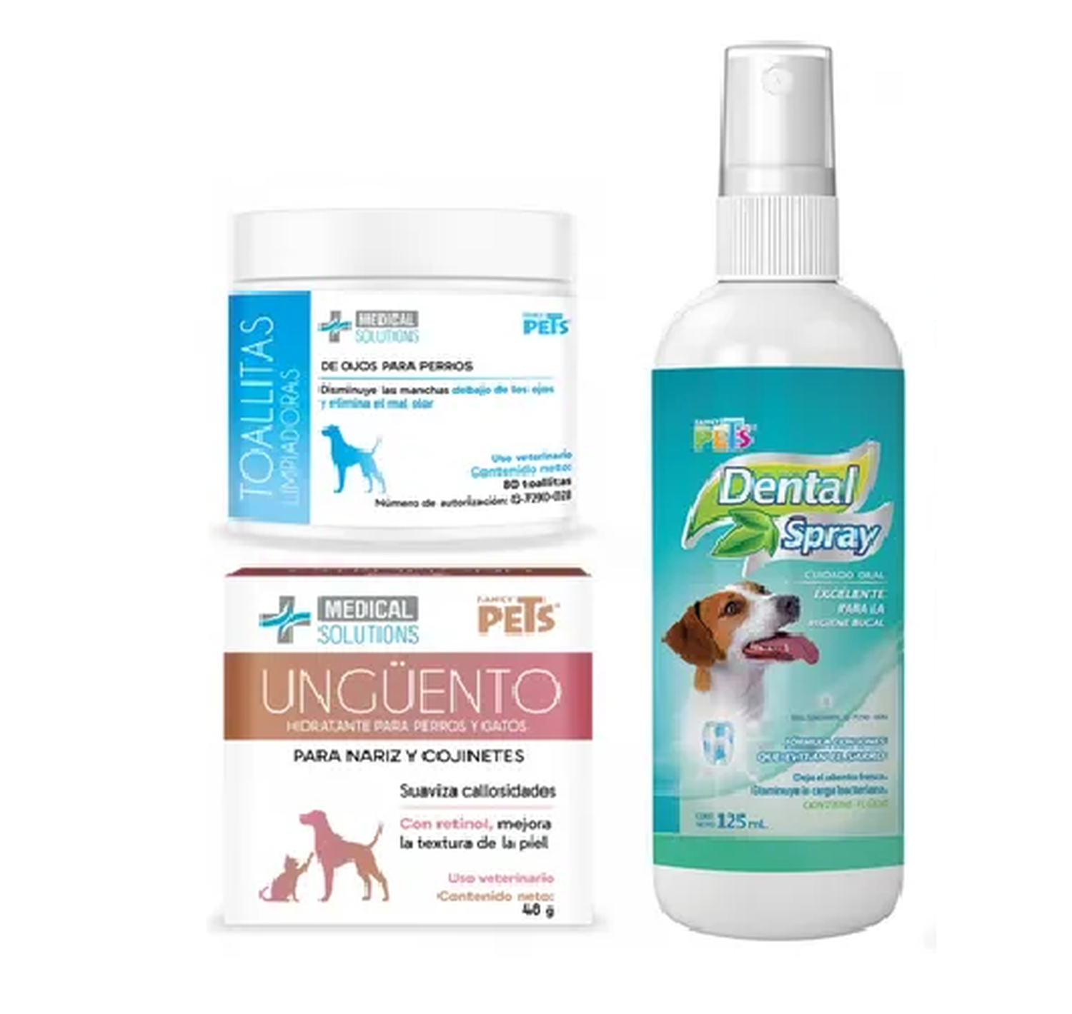 Pack Fancy Pets Limpieza y Aseo para perro toallitas y spray | G.Valkyria