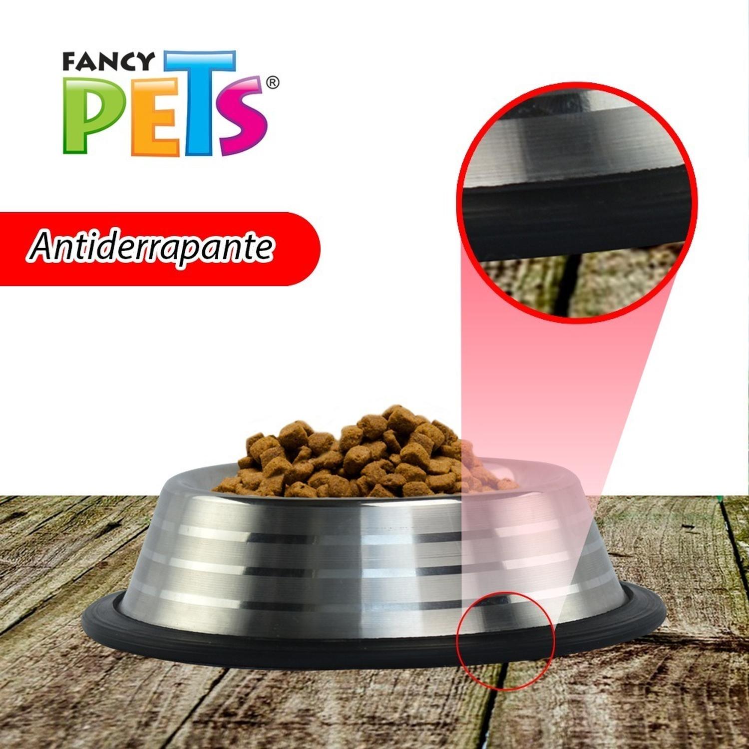 Fancy Pets Plato De Acero Estriado Para Perros De 16 Oz | G.Valkyria - imagen 4
