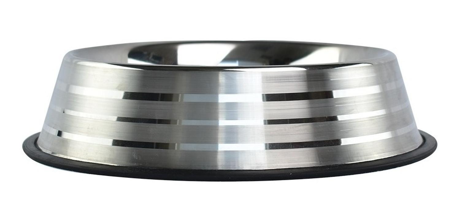 Fancy Pets Plato De Acero Estriado Para Perros De 24 Oz | G.Valkyria - imagen 1