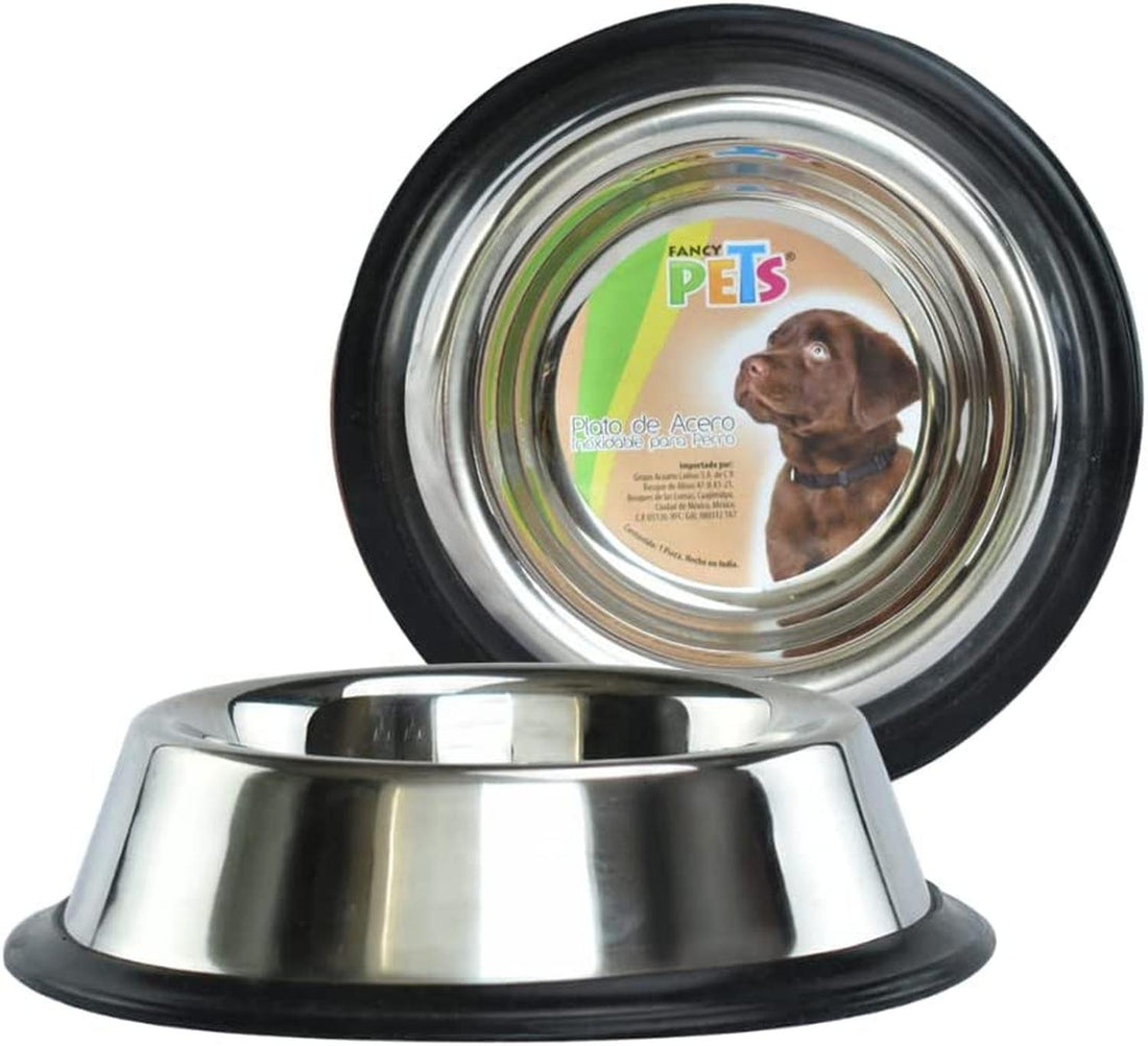 Fancy Pets Plato De Acero Para Perros 473 Ml/ 16 Oz | G.Valkyria - imagen 1