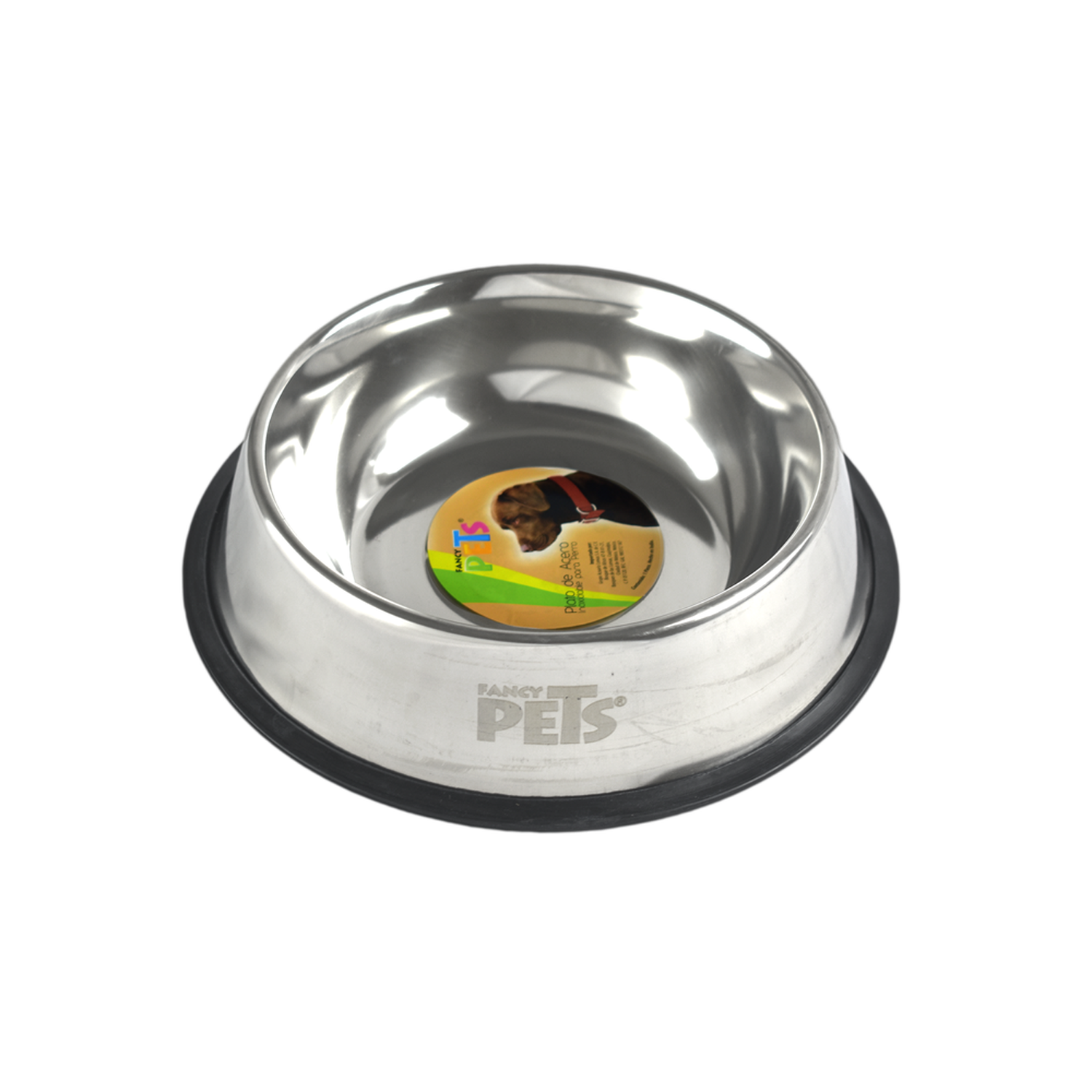 Fancy Pets Plato de acero perros 64oz o 1.8kg antiderrapante | G.Valkyria - imagen 1