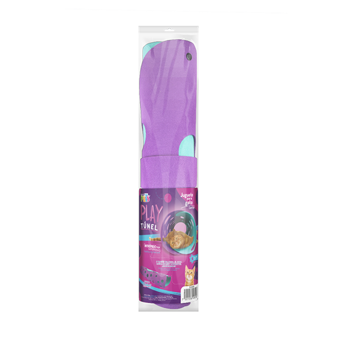 Fancy Pets Play juguete Túnel para gato de tela 91 cms largo | G.Valkyria - imagen 1