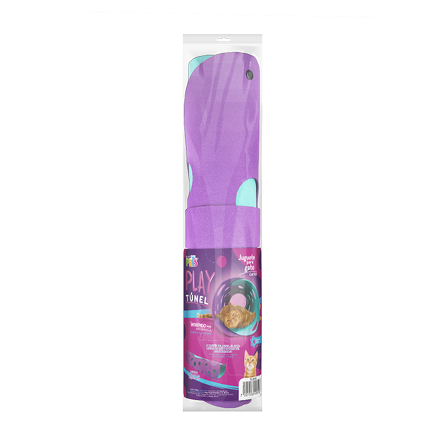 Fancy Pets Play juguete Túnel para gato de tela 91 cms largo | G.Valkyria - imagen 1