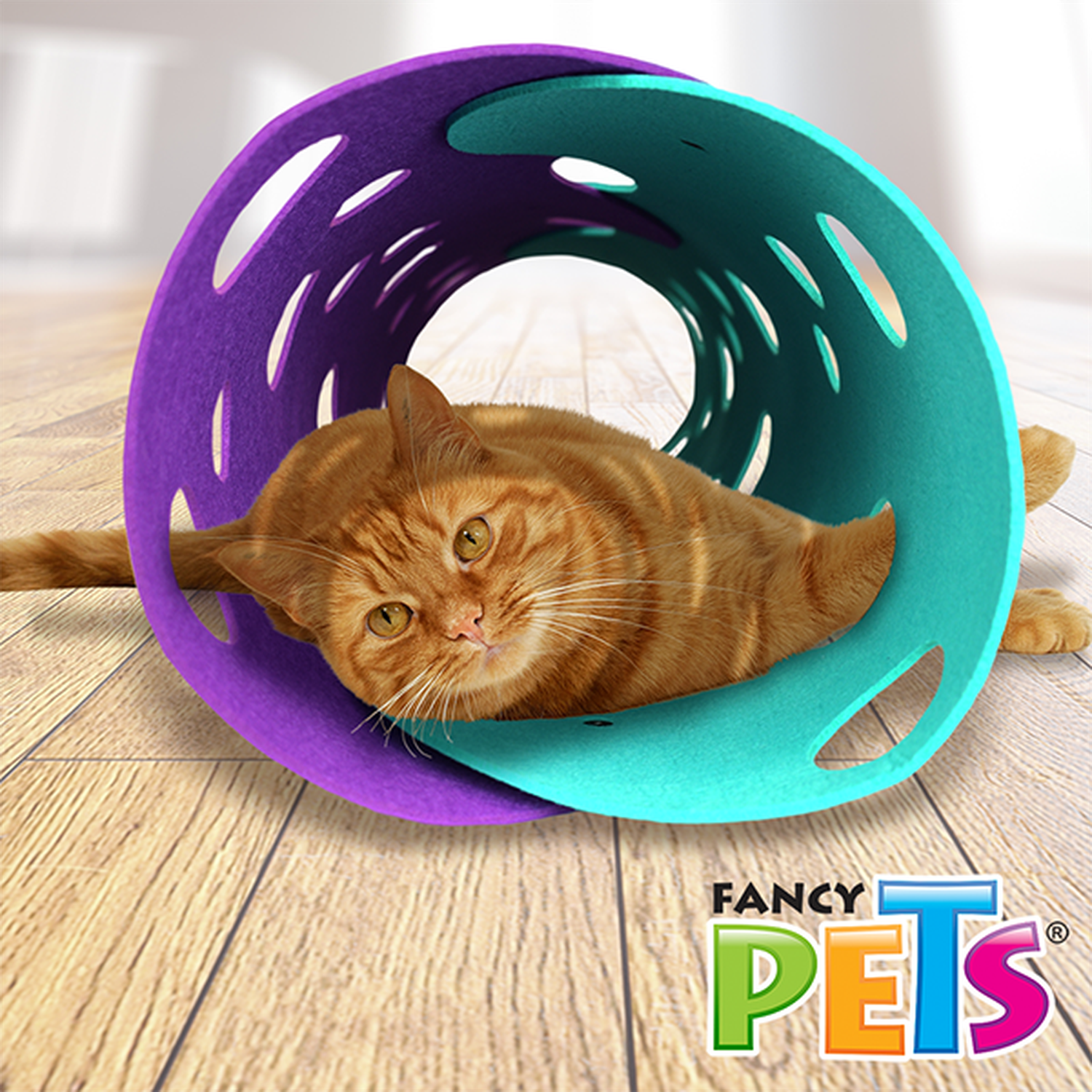 Fancy Pets Play juguete Túnel para gato de tela 91 cms largo | G.Valkyria - imagen 6