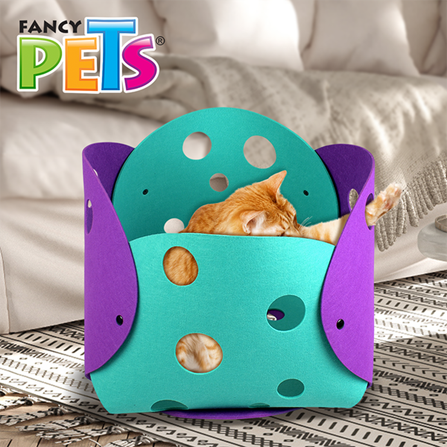 Fancy Pets Play juguete Túnel para gato de tela 91 cms largo | G.Valkyria - imagen 7