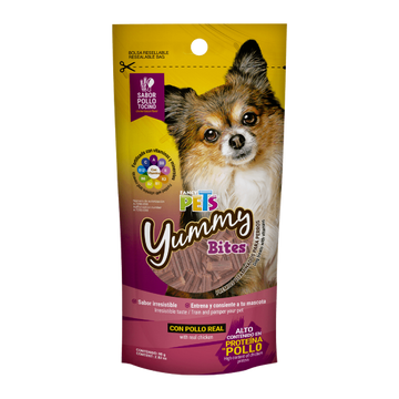 Fancy Pets premio para perros Yummy Bites Pollo Tocino 80 gr | G.Valkyria
