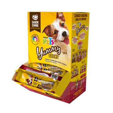 Fancy Pets premio perro caja Yummy Sticks Carne 50 Pz 20g c/u | G.Valkyria - imagen 1
