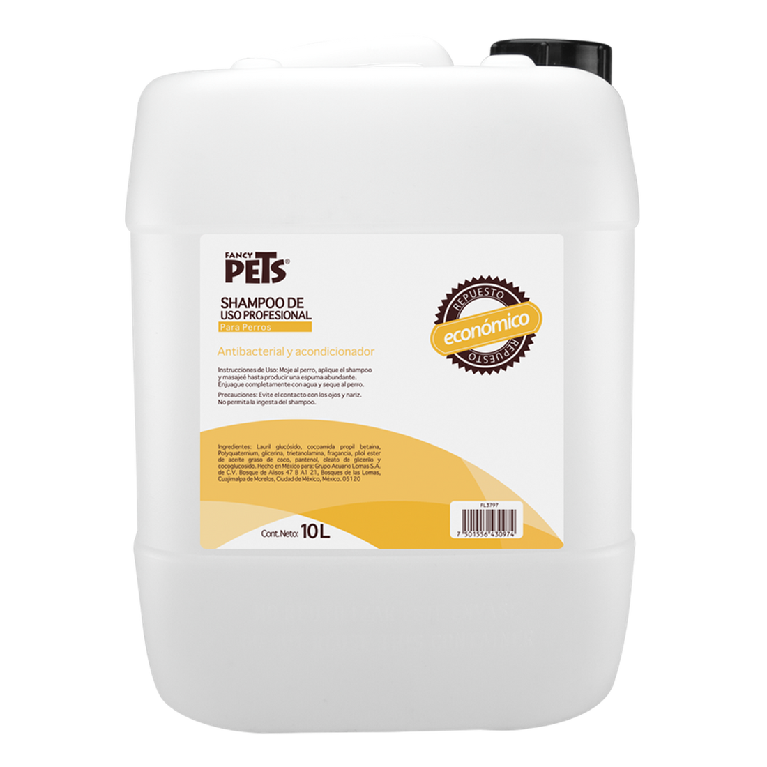 Fancy Pets Shampoo perro Estetica canina 10 L antibacterial | G.Valkyria - imagen 1