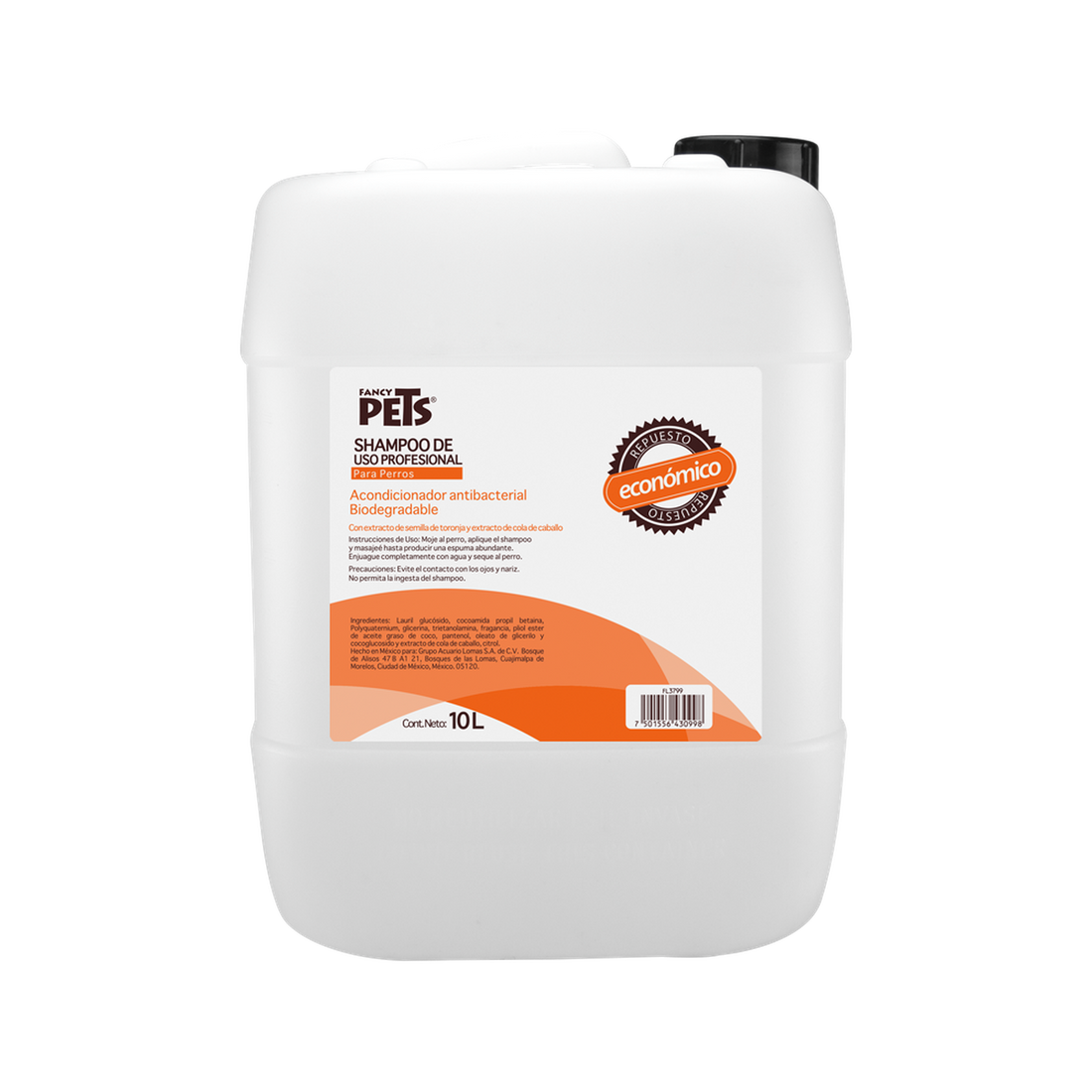 Fancy Pets Shampoo perro Estetica canina 10 L biodegradable | G.Valkyria - imagen 1