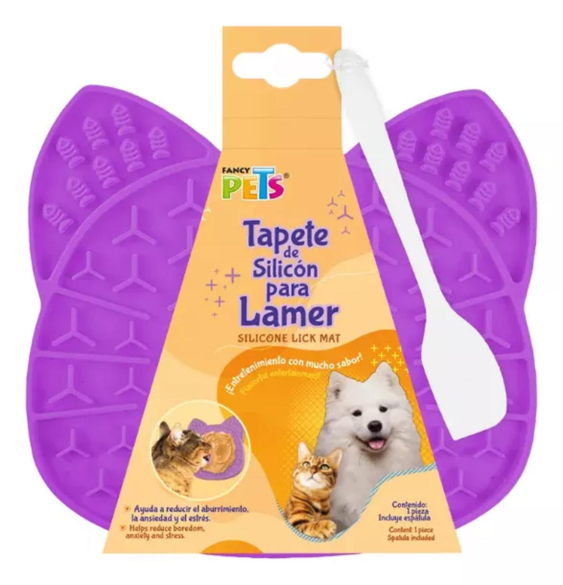 Fancy Pets tapete para lamer comida con espatula para gato | G.Valkyria - imagen 1