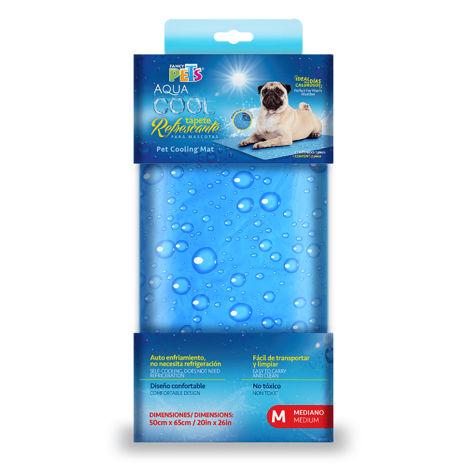 Fancy Pets Tapete Refrescante Med Aqua Cool para perro gel | G.Valkyria - imagen 1