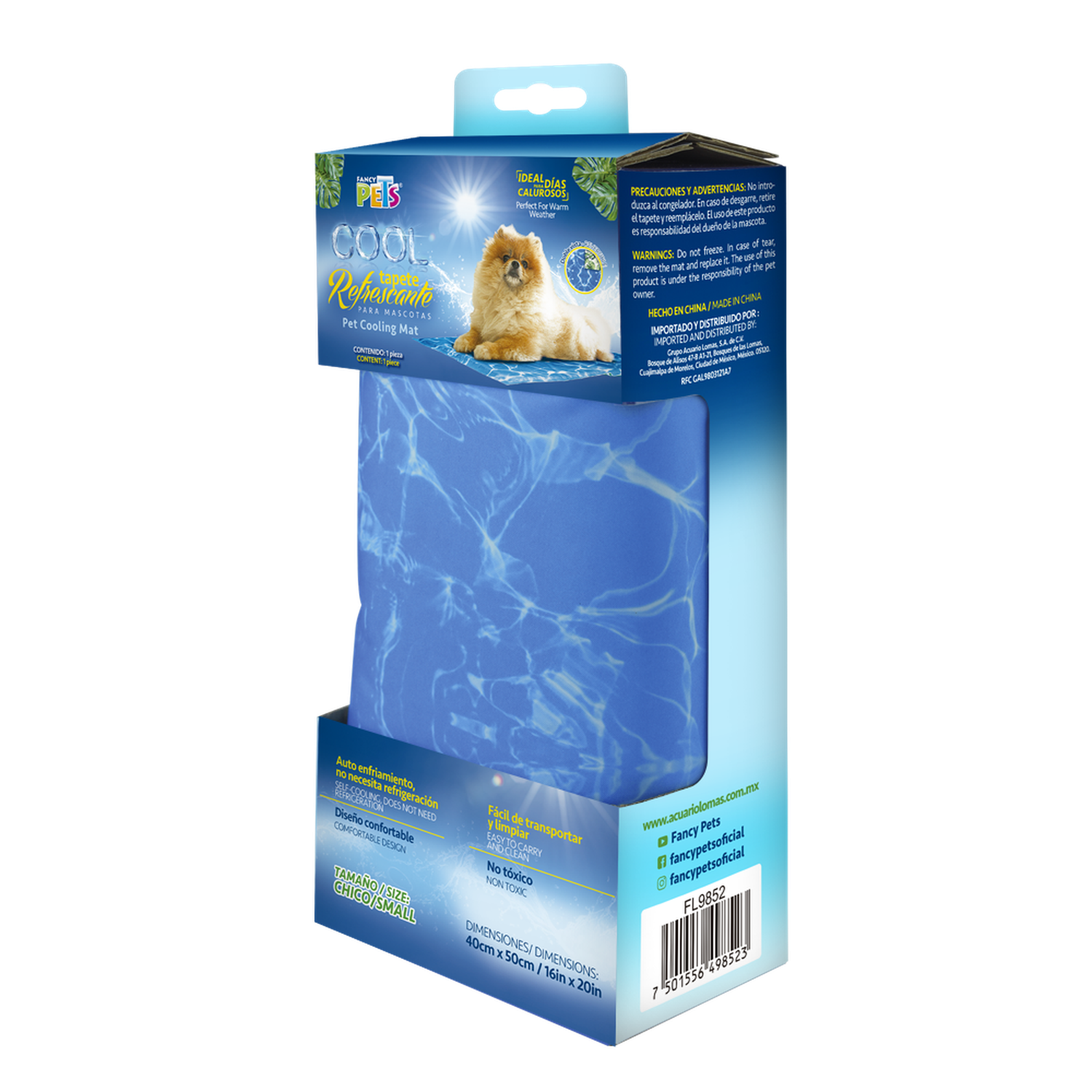 Tapete refrescante para perros clima caliente tamaño chico de Fancy Pets | G.Valkyria - imagen 2