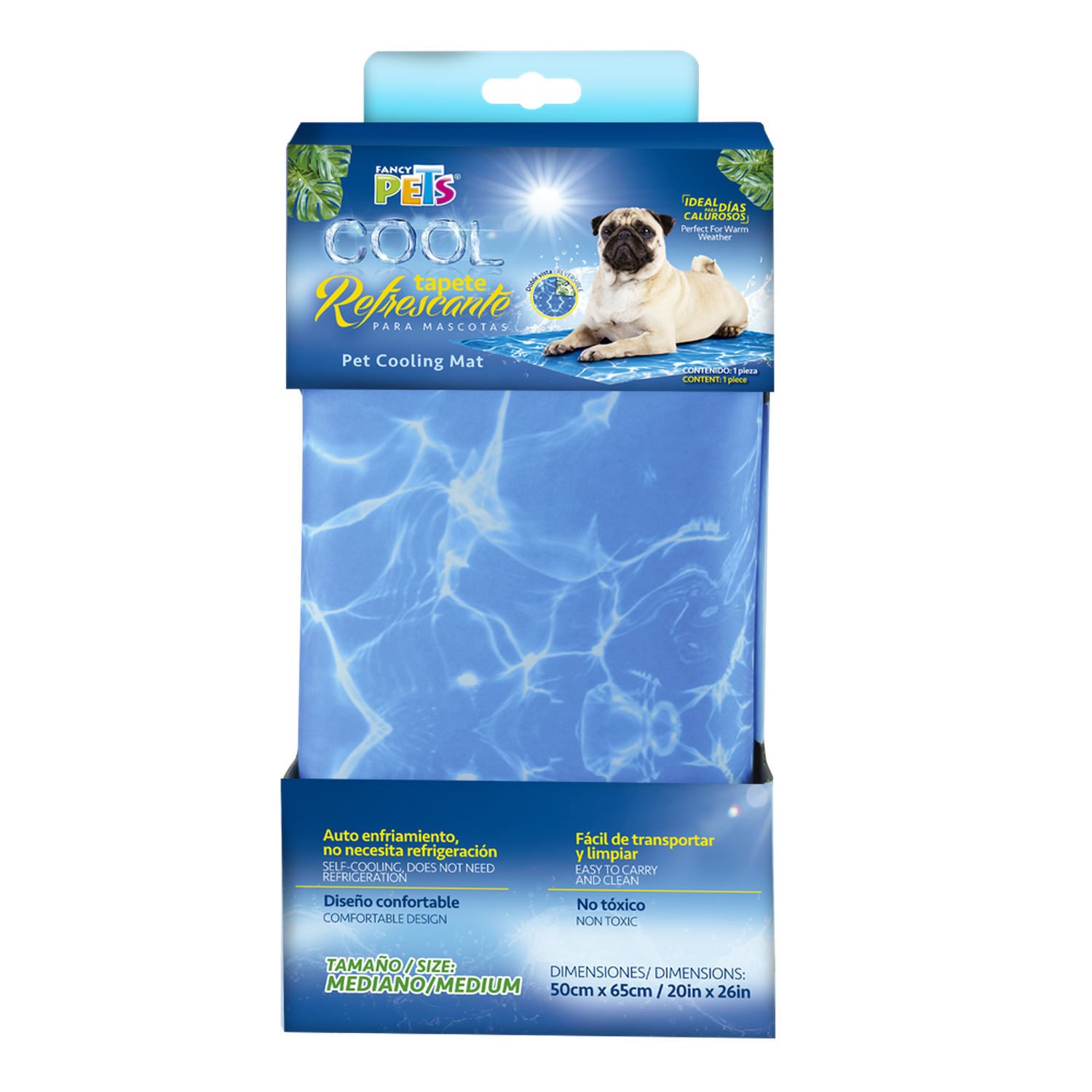 Tapete refrescante para perros clima caliente tamaño mediano de Fancy Pets | G.Valkyria - imagen 1