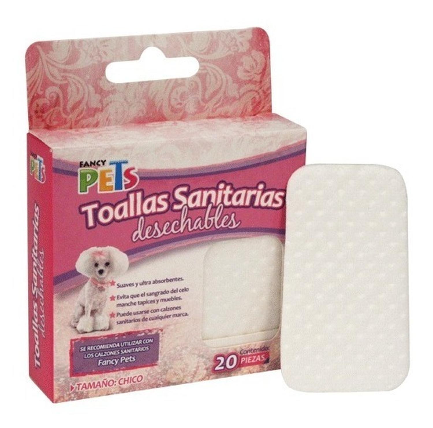 Toallas Sanitarias Para Perrita En Celo Tamaño Chico 20 Pzas de Fancy Pets | G.Valkyria - imagen 1