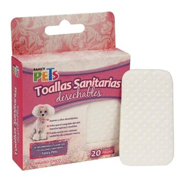 Toallas Sanitarias Para Perrita En Celo Tamaño Chico 20 Pzas de Fancy Pets | G.Valkyria - imagen 1