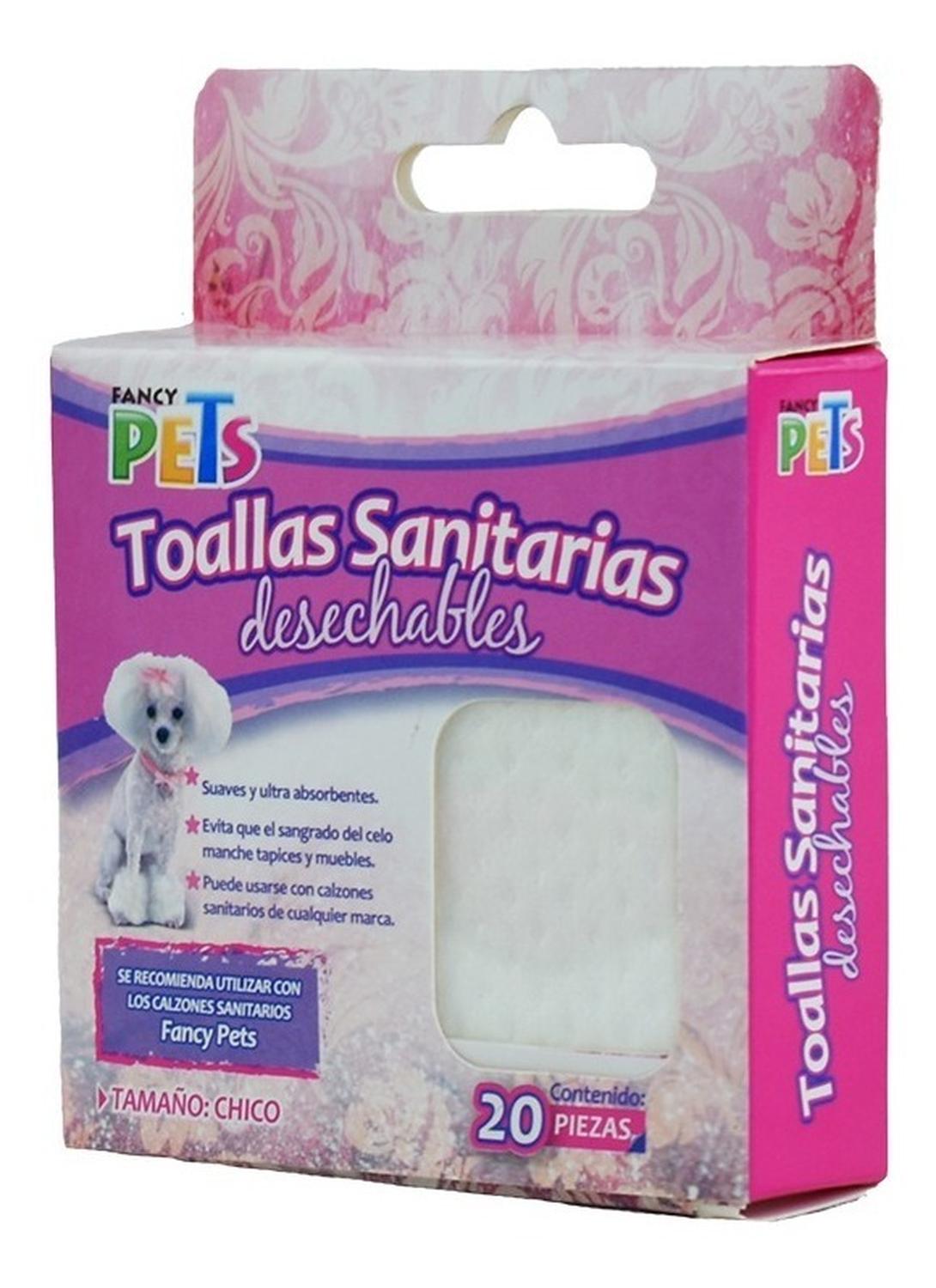 Toallas Sanitarias Para Perrita En Celo Tamaño Chico 20 Pzas de Fancy Pets | G.Valkyria - imagen 2