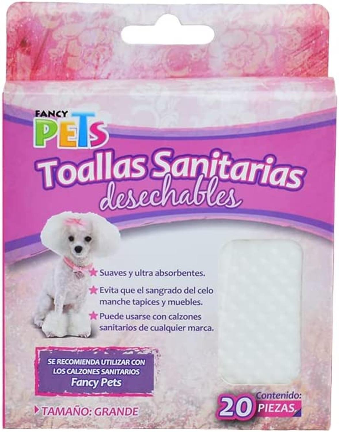 Toallas Sanitarias Para Perrita En Celo Tamaño Grand 20 Pzas de Fancy Pets | G.Valkyria - imagen 2