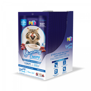 Fancy Pets Yummy Creamy premio para gatos atún 12 sobres | G.Valkyria - imagen 1