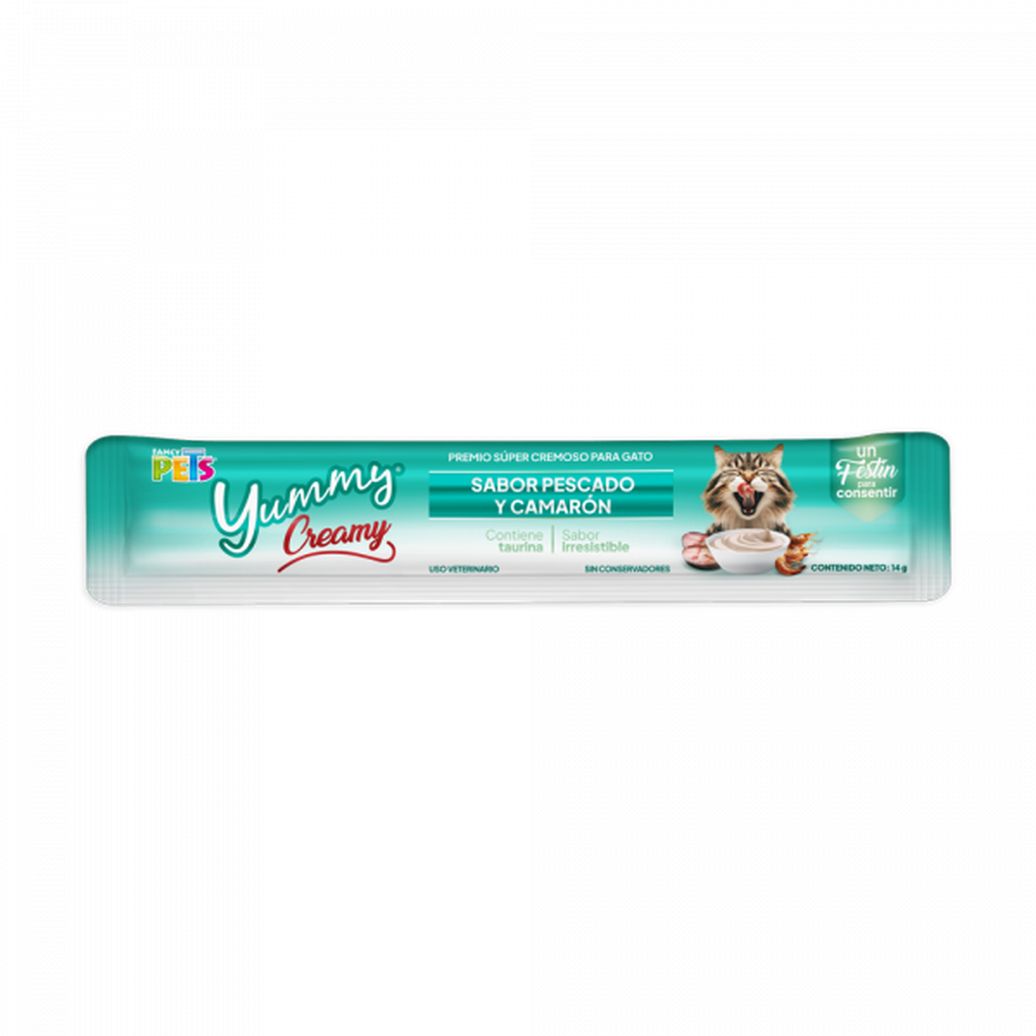 Fancy Pets Yummy Creamy premio para gatos pescado 12 sobres | G.Valkyria - imagen 7