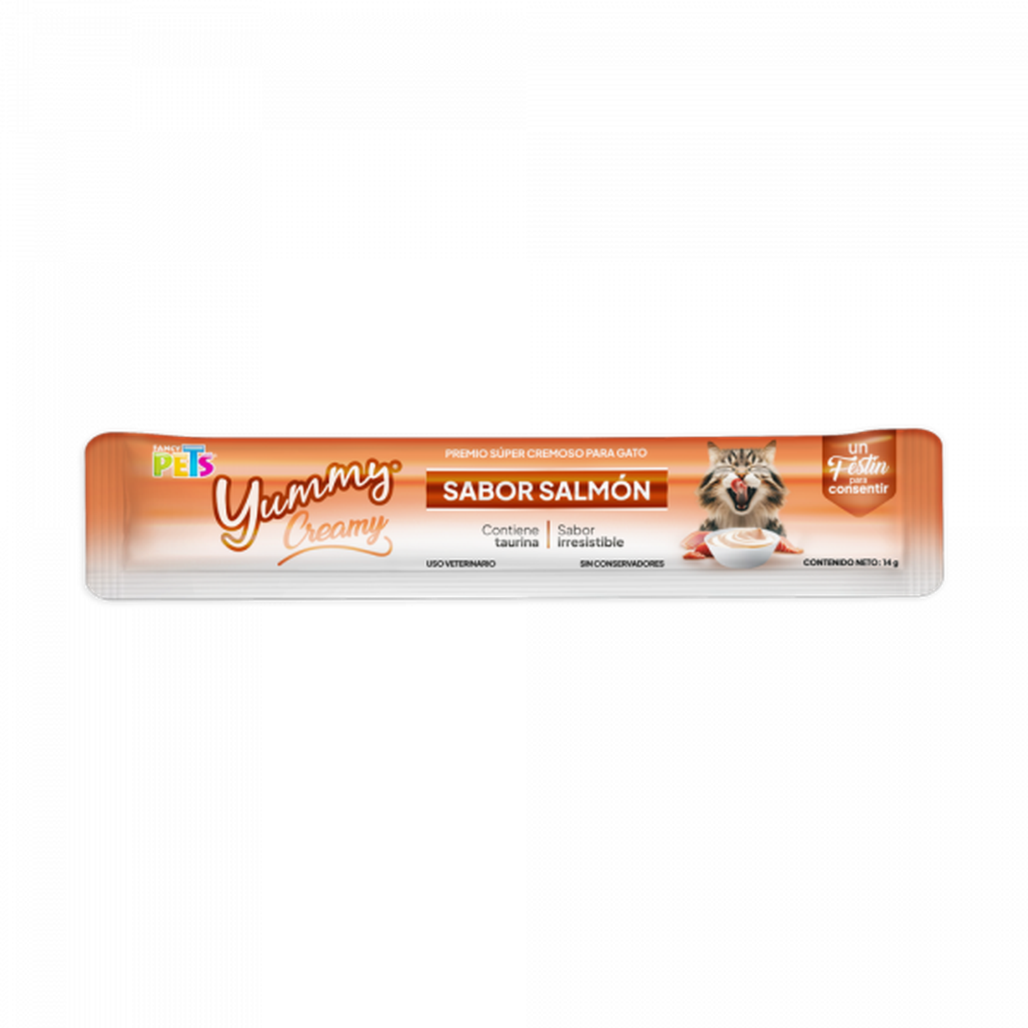 Fancy Pets Yummy Creamy premio para gatos salmón 12 sobres | G.Valkyria - imagen 7